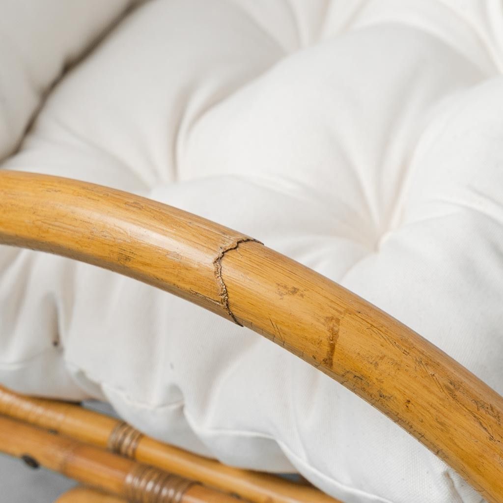 photo furniture Van Sliedregt Noordwolde 1970s Rocking Chair – Vintage Dutch Rattan Design