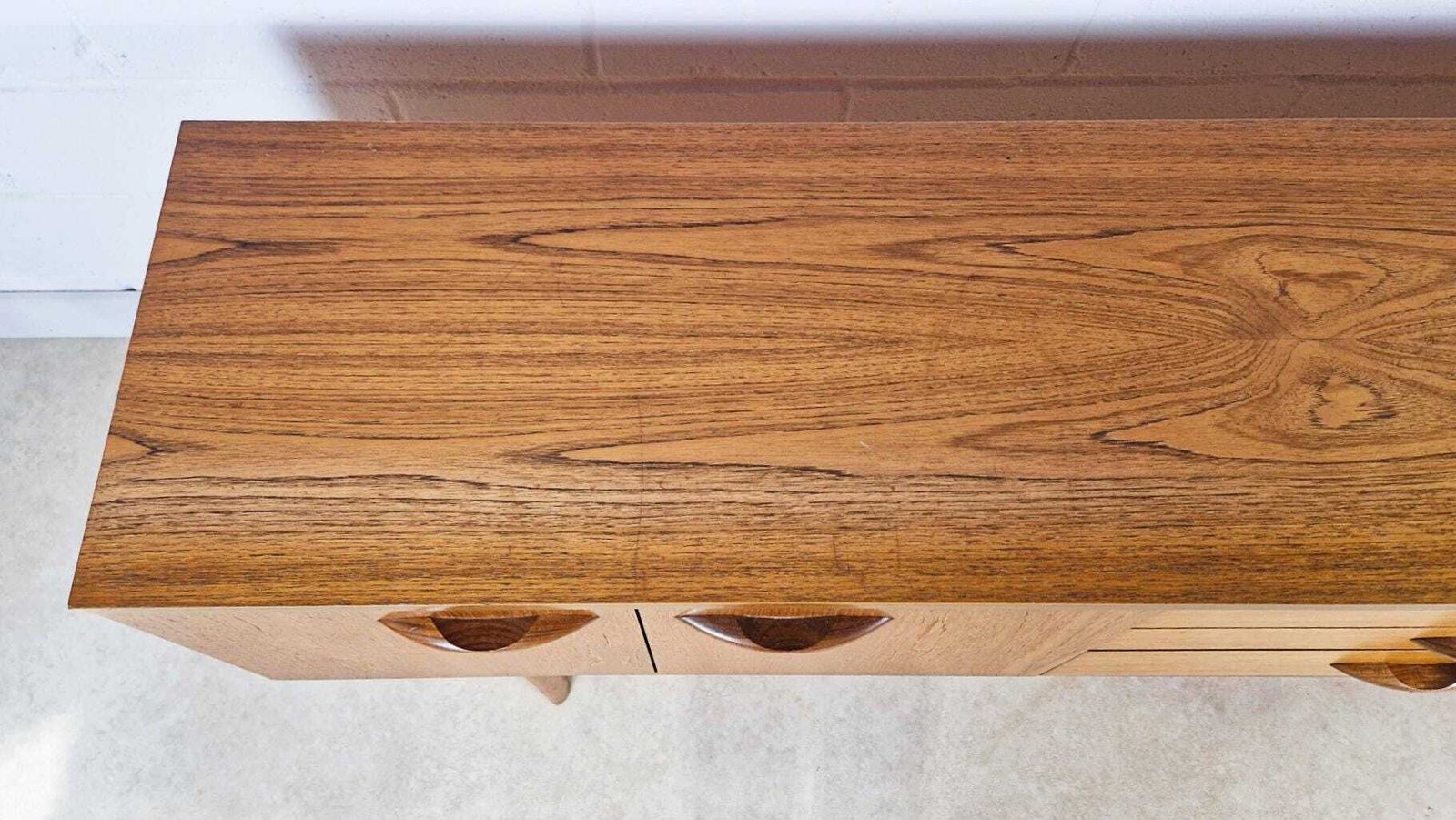 Avalon Vintage 1960s Danish Medium Teak Design Long John Sideboard Buffet Credenza photo buy