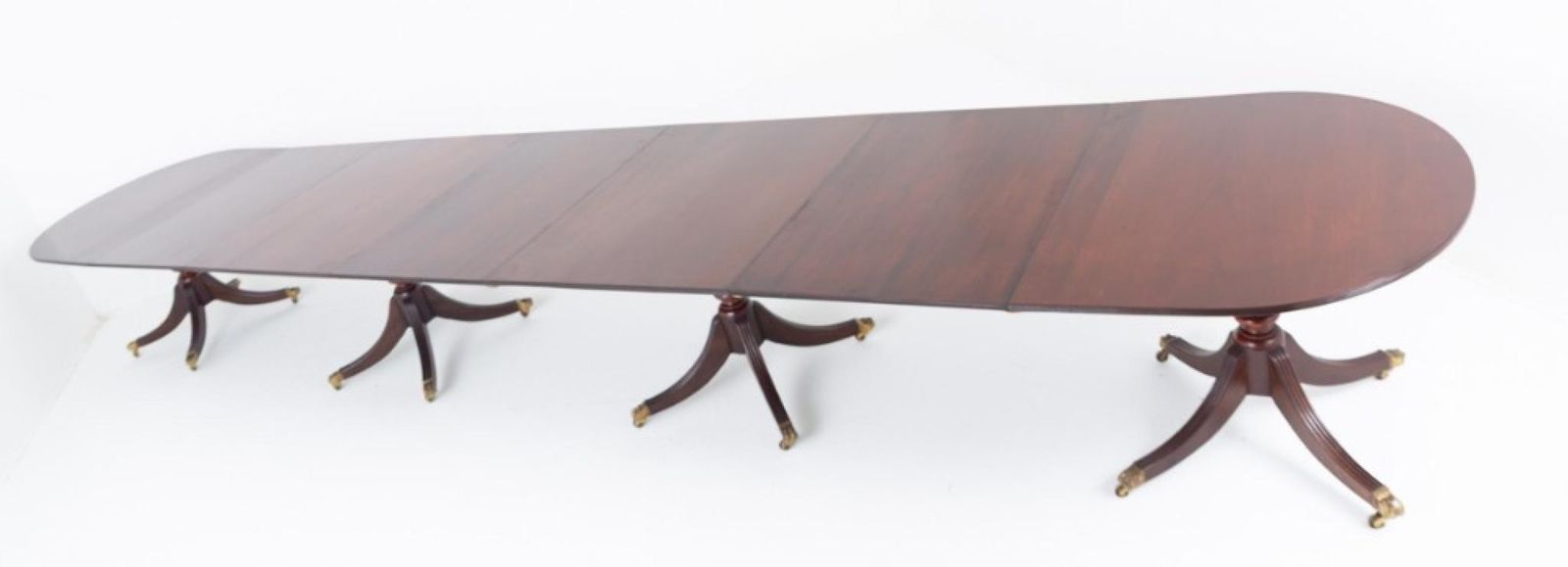 Regency Pedestal Table Xl Revival Mahogany 24 Seater photo 9995.0