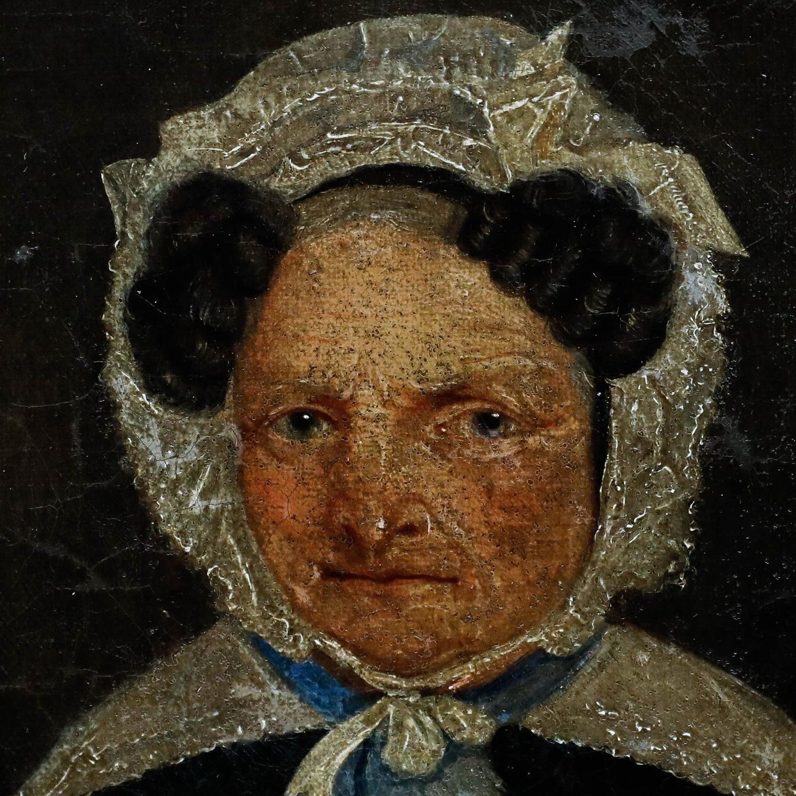 Biedermeier 1839 Oil Portrait Of A Lady photo vinterior