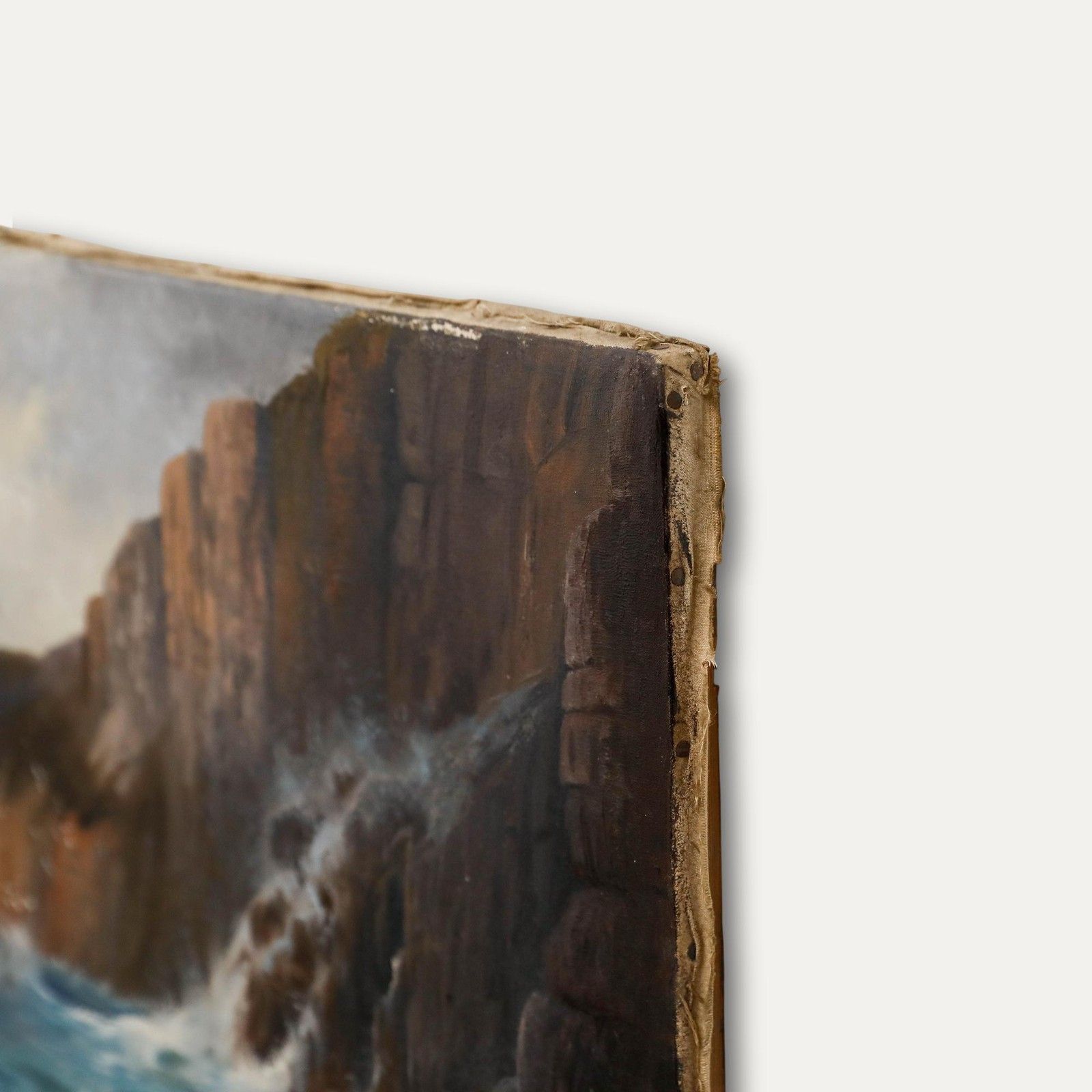 K. A. Bauer Early 20th Century Oil, Stormy Sea photo buy