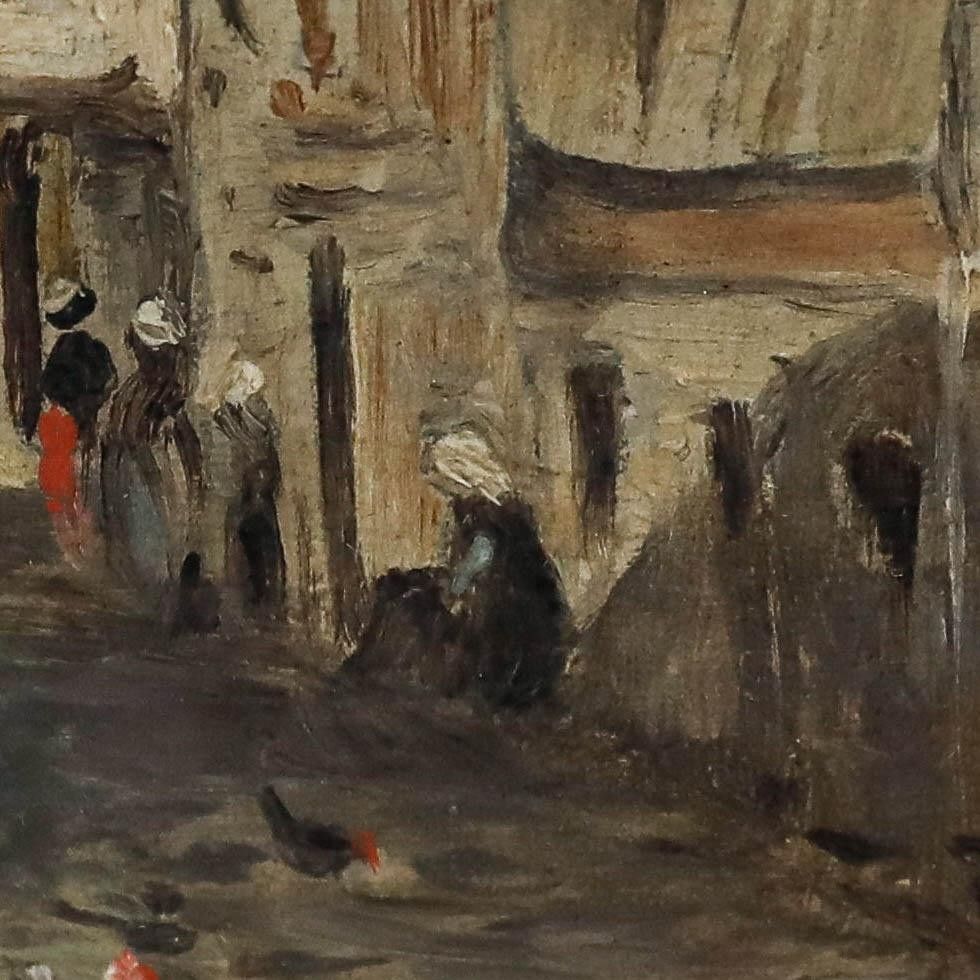 Miniature Early 20th Century Oil A Quiet Day photo buy