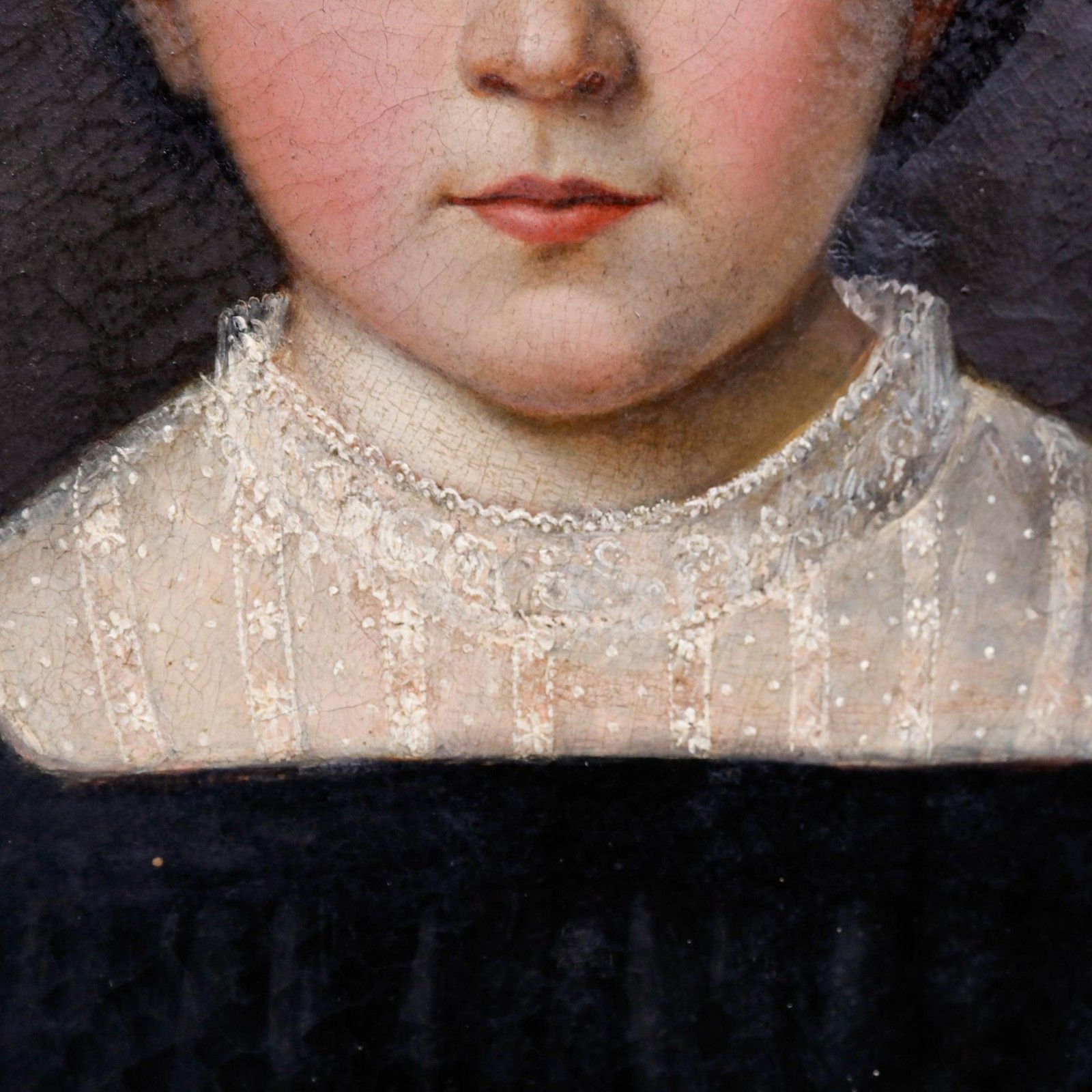1830 Oil Portrait Of A Young Girl photo vinterior