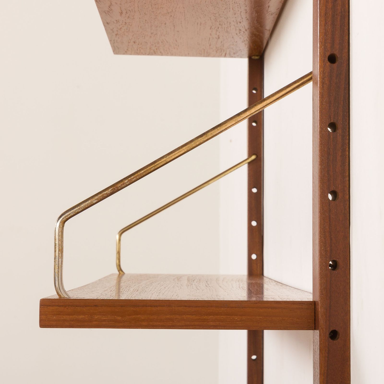 photo for sale Poul Cadovius Teak Shelving Wall Unit With A Bureau, Cado 1960s