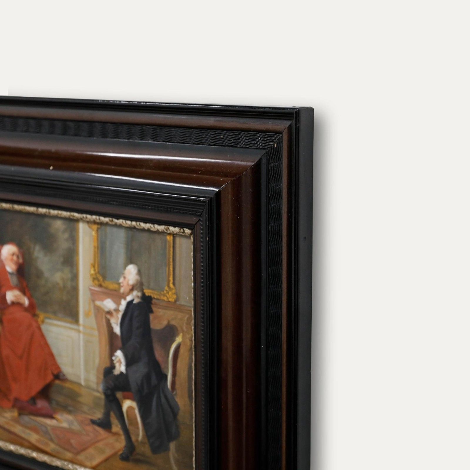 August Hermann Knoop (1856 1919) Oil, In The Cardinal's Drawing Room photo vinterior