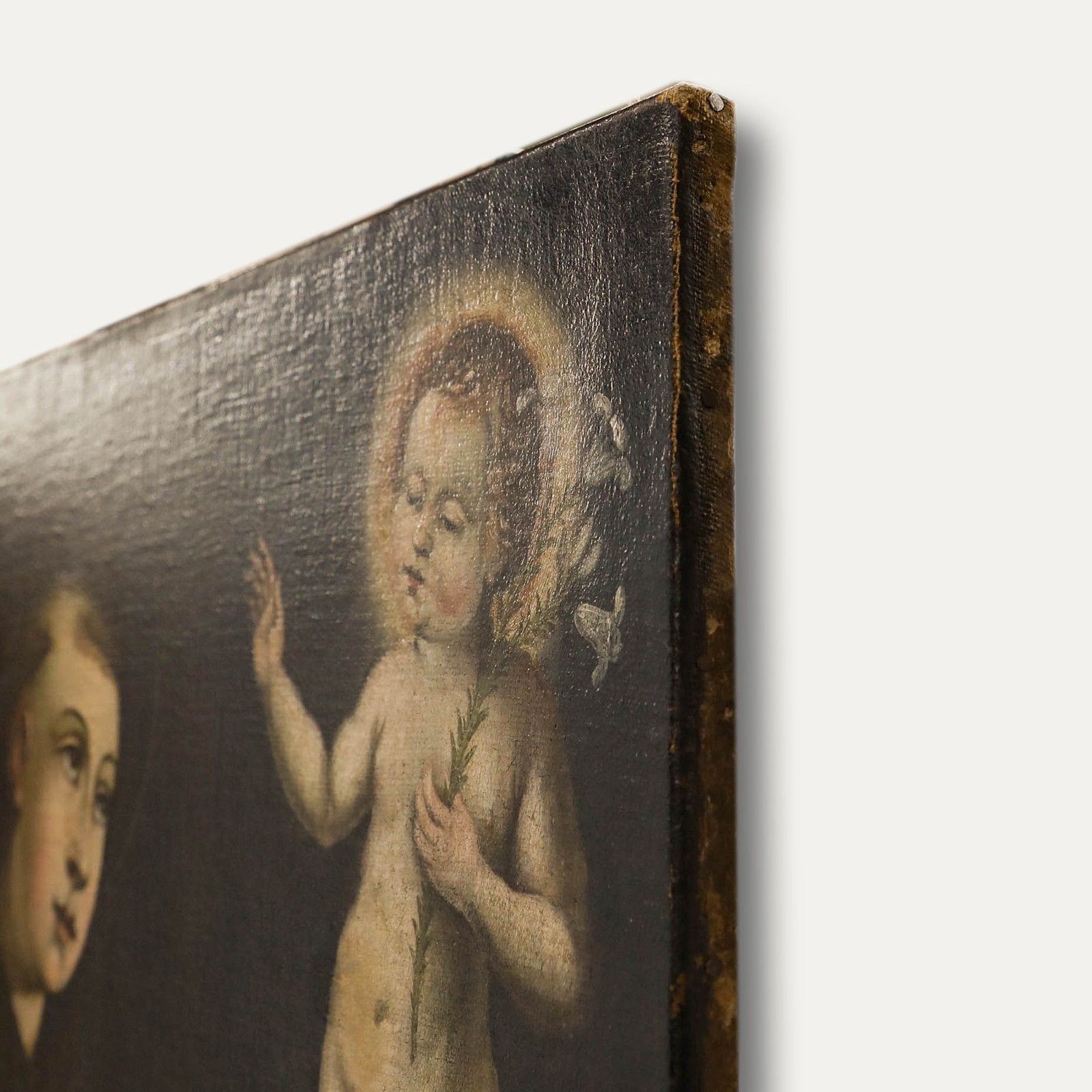 17th Century Oil Saint Anthony Of Padua With The Infant Jesus photo vinterior