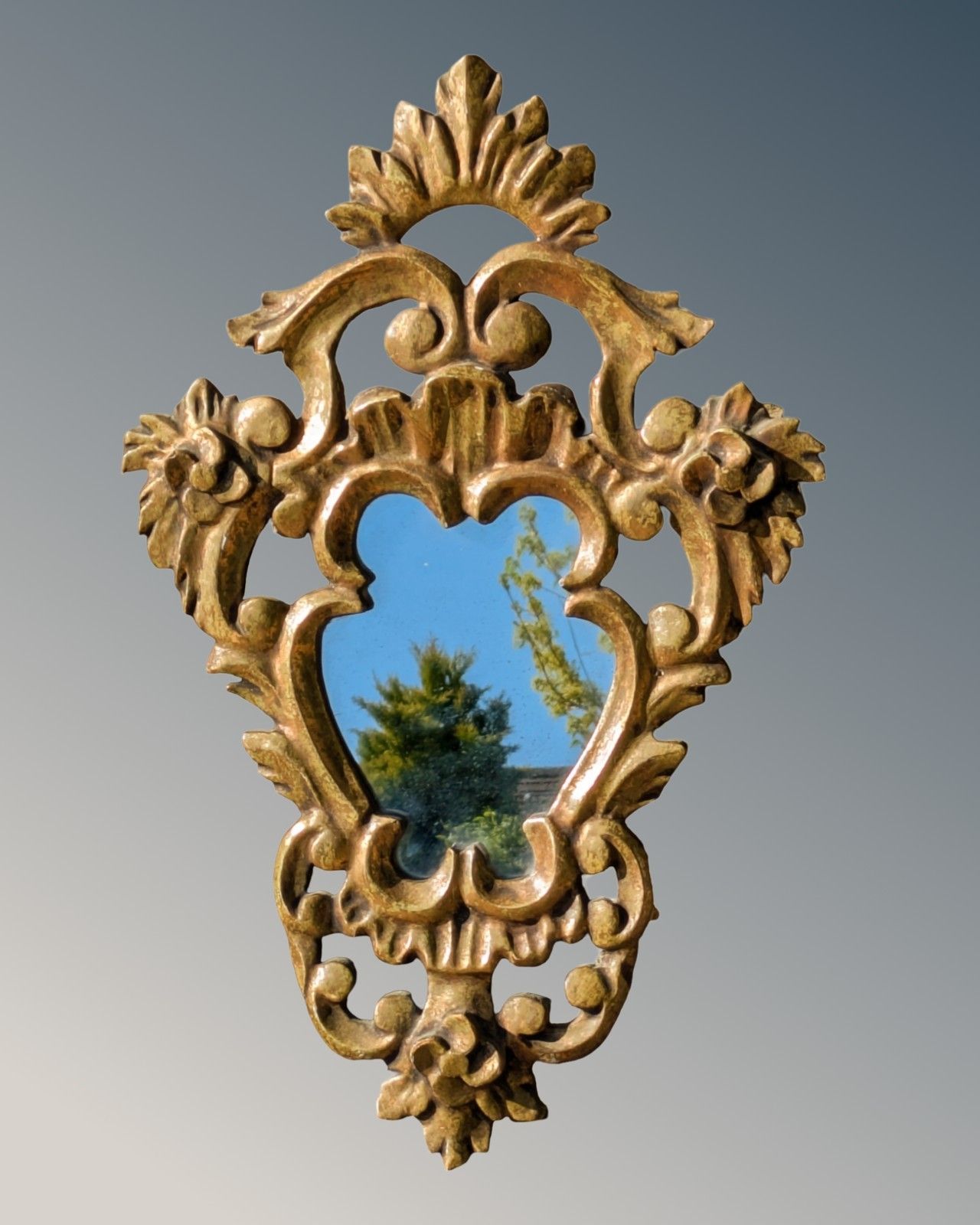 Pretty Pair Antique French Mirrors Gilt Wood photo furniture