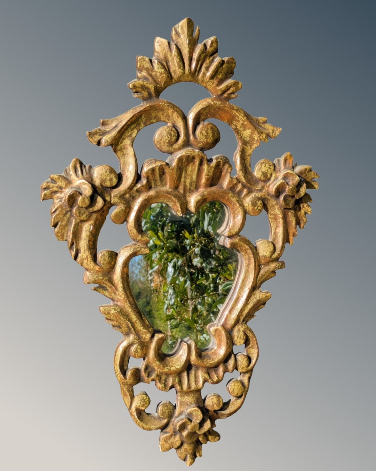 Pretty Pair Antique French Mirrors Gilt Wood photo 395.0