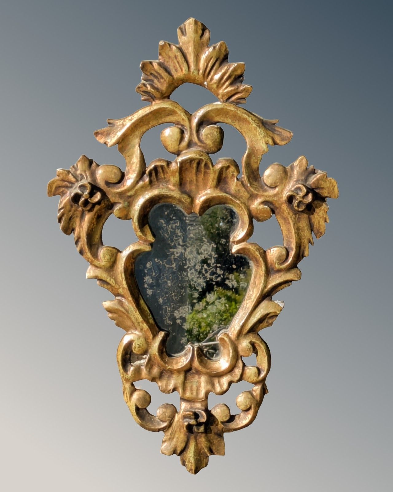 Pretty Pair Antique French Mirrors Gilt Wood photo buy