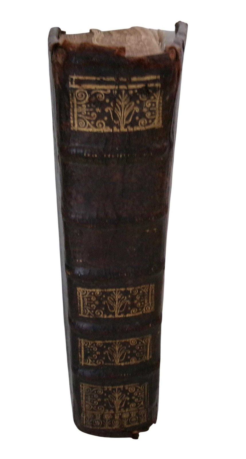 85.0 1725 French Religious Book, Les Nouvelles Vies Des Saints, Leather Bound, Lives Of The Saints Vol I photo