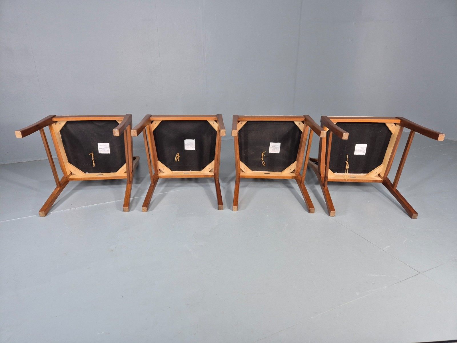 photo furniture 4 Vintage Teak Dining Chairs Mid Century Retro Nathan  Eb11886 Mdin