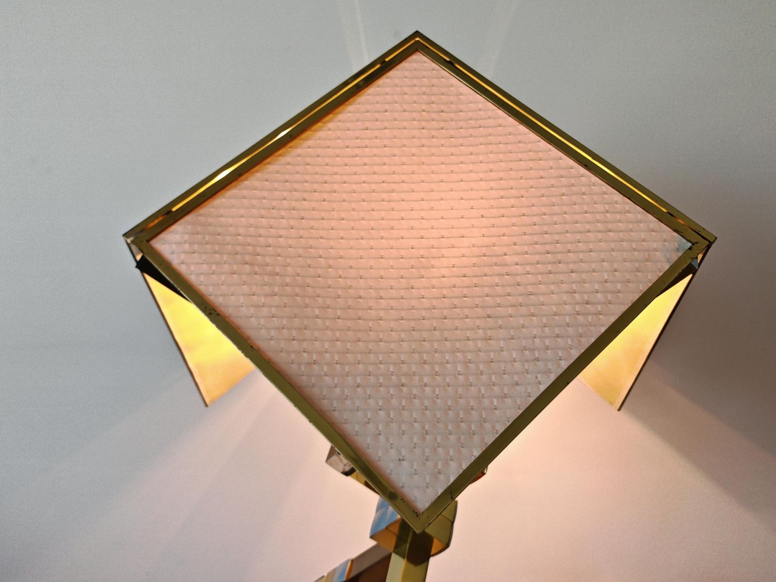 Monumental Mid Century Sculptural Table Lamps Attr. To Willy Rizzo, Italy 1970s photo vintage