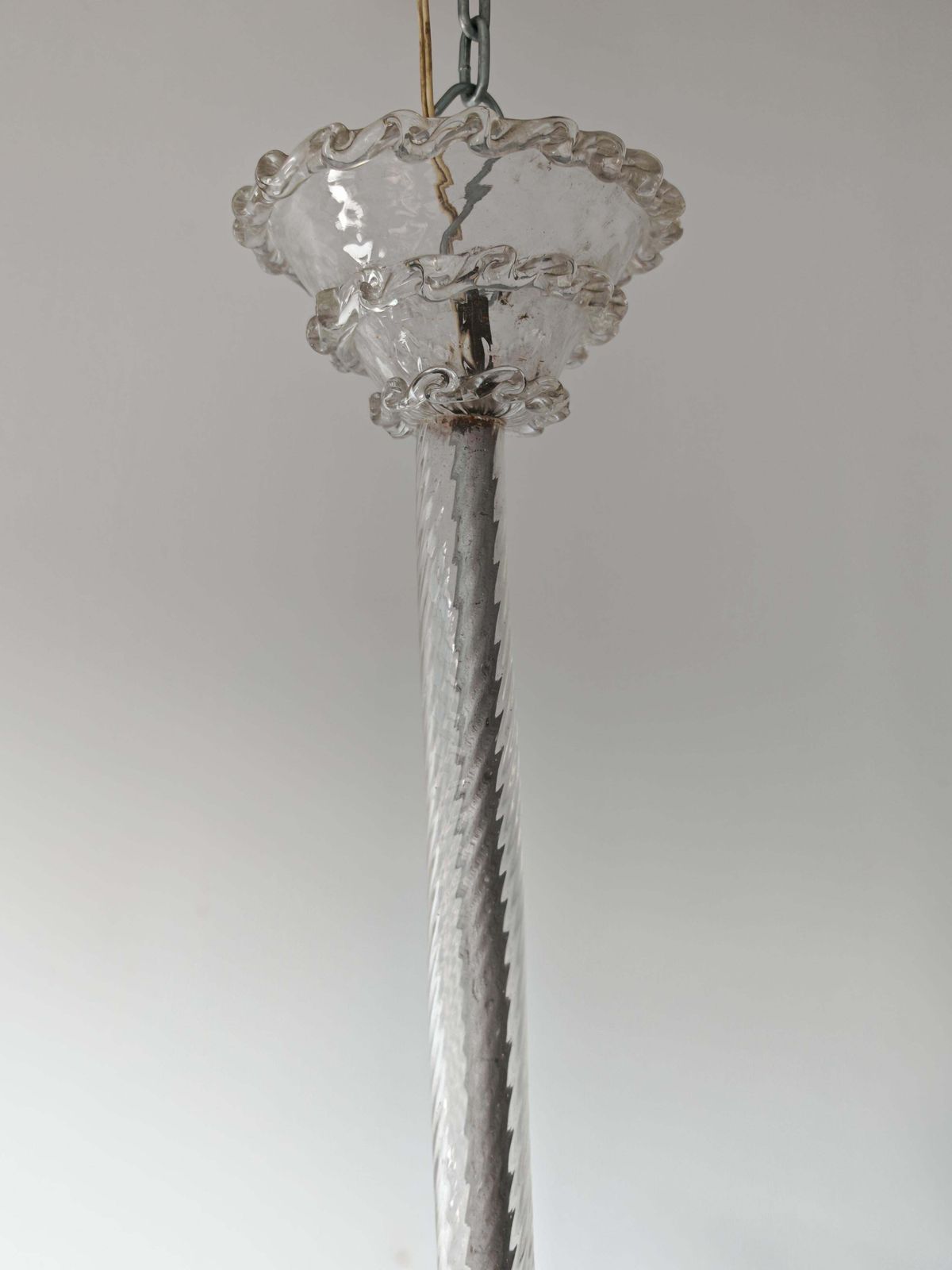 Art Deco Chandelier In Murano Glass By Barovier And Toso, Italy 1940s photo 4200.0