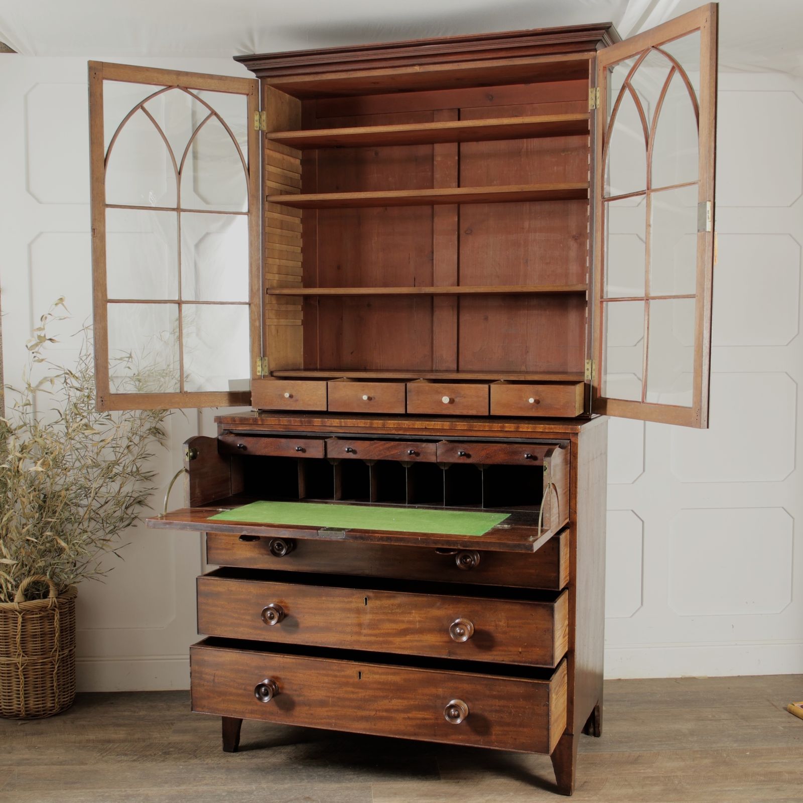 Early To Mid 19th Century Secretaire Bookcase photo furniture