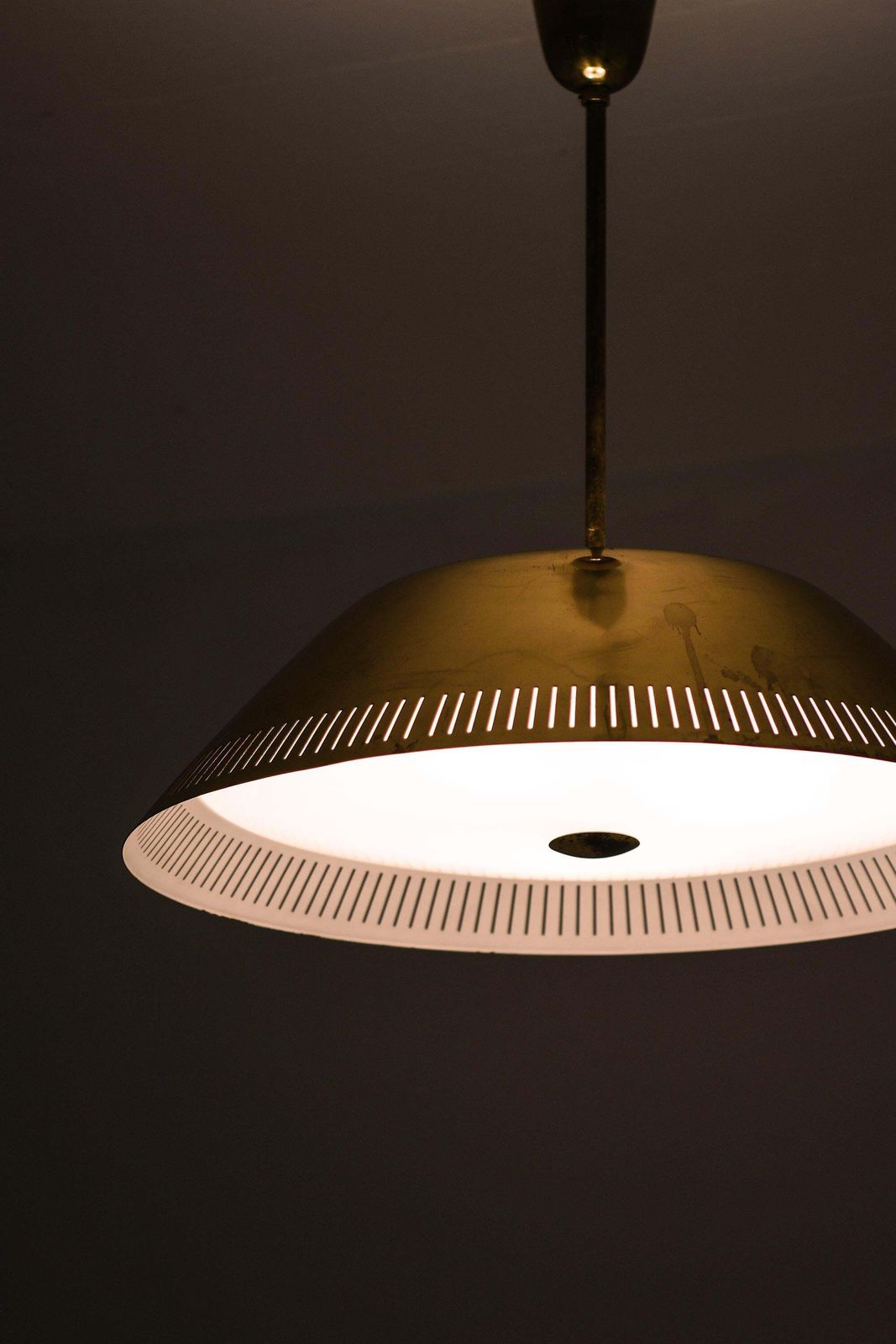 Ceiling Lamp In Brass And Glass By Lisa Johansson Pape, 1950s photo 29873.0