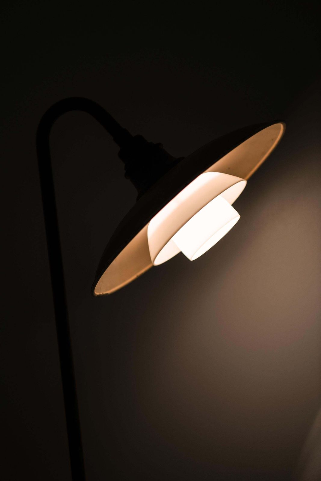 photo furniture Floor Lamp In Brass And Znic By Poul Henningsen, 1930s