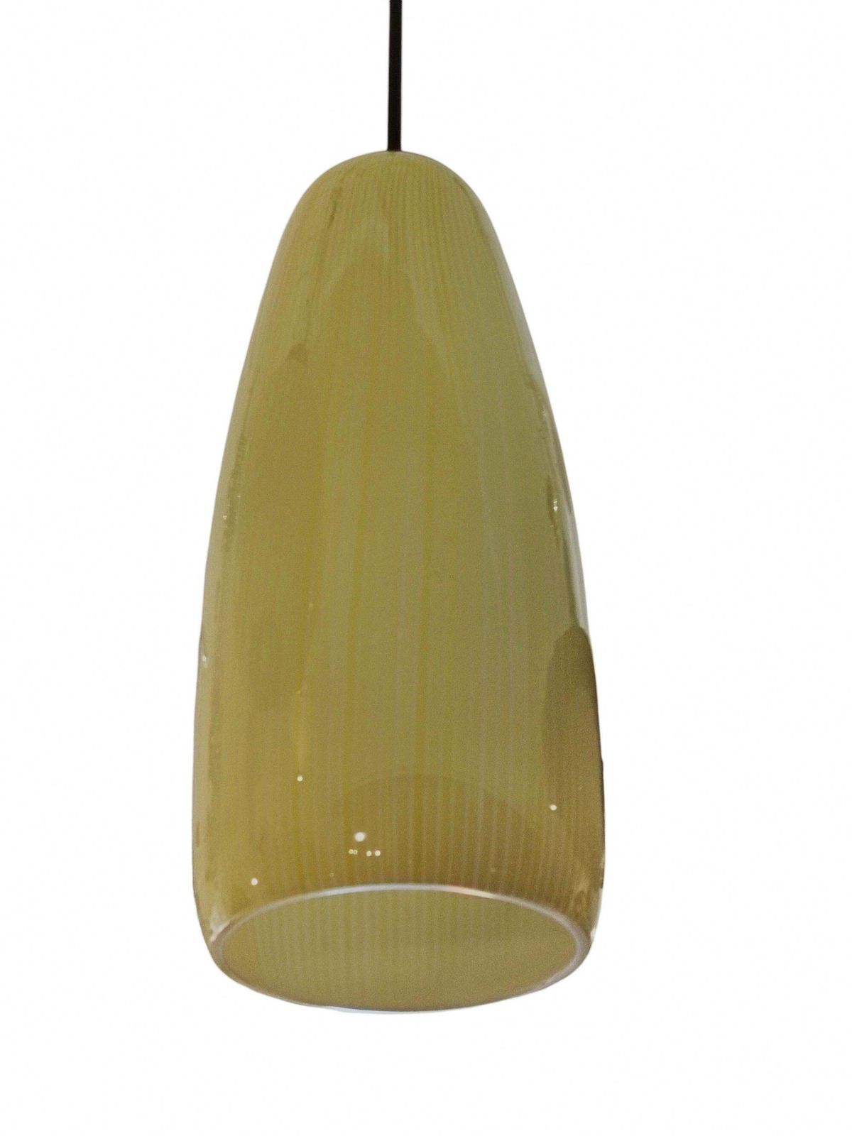 Massimo Vignelli For Venini Yellow Murano Glass Chandelier "4035," Italy photo for sale