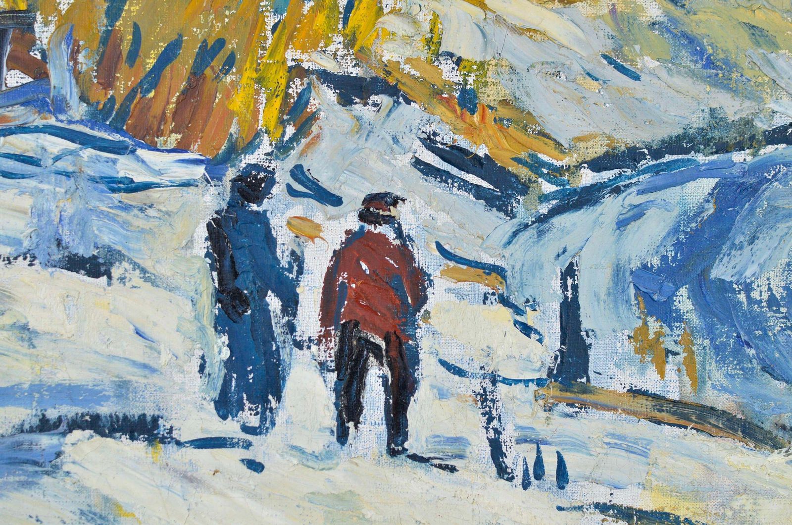 German Dontsovmcensk Town. By Herman Doncov. Oil On Canvas, 81x100 Cm1983 photo for sale