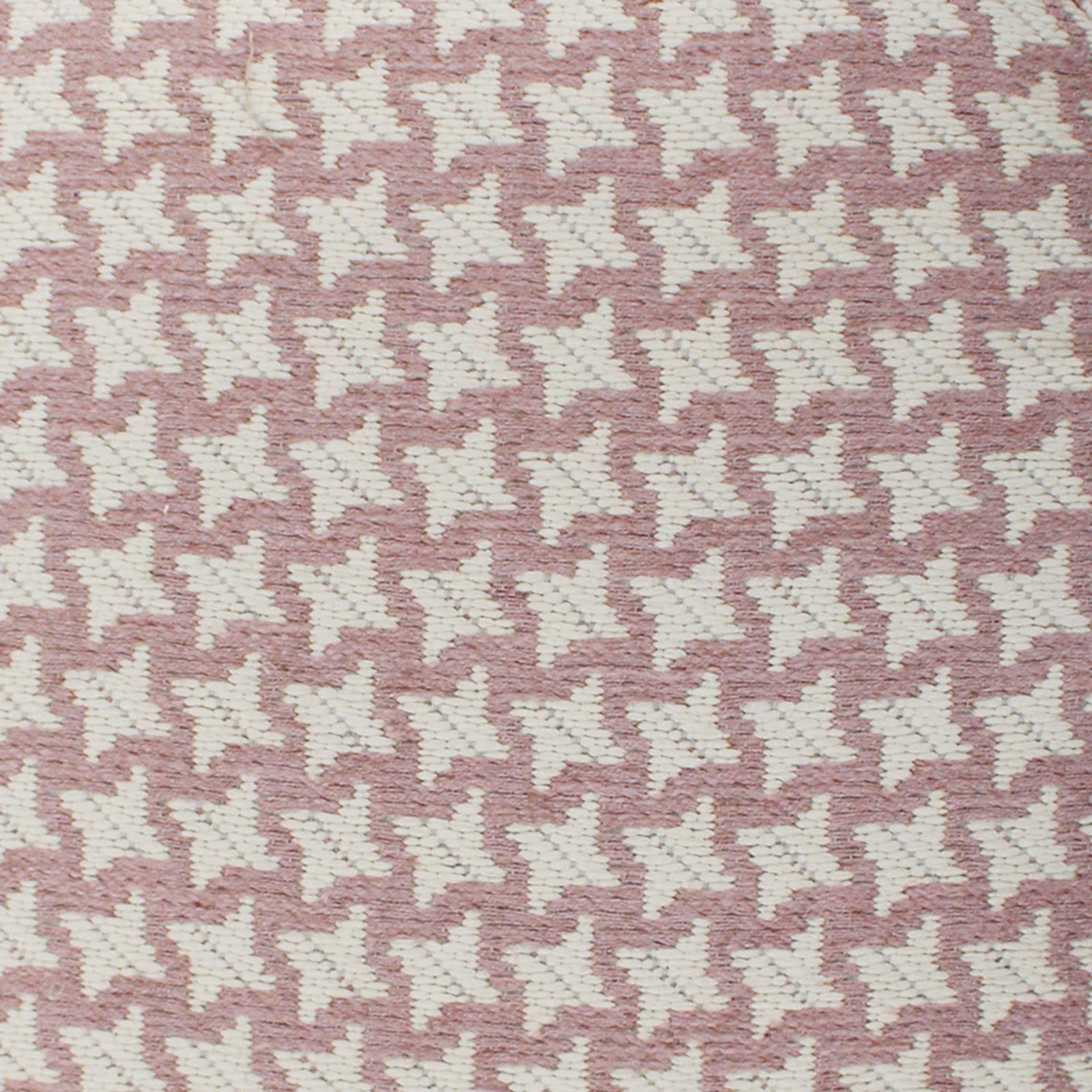 Mid Century Footstool With Pink Geometric Fabric, Italy, 1950 photo buy