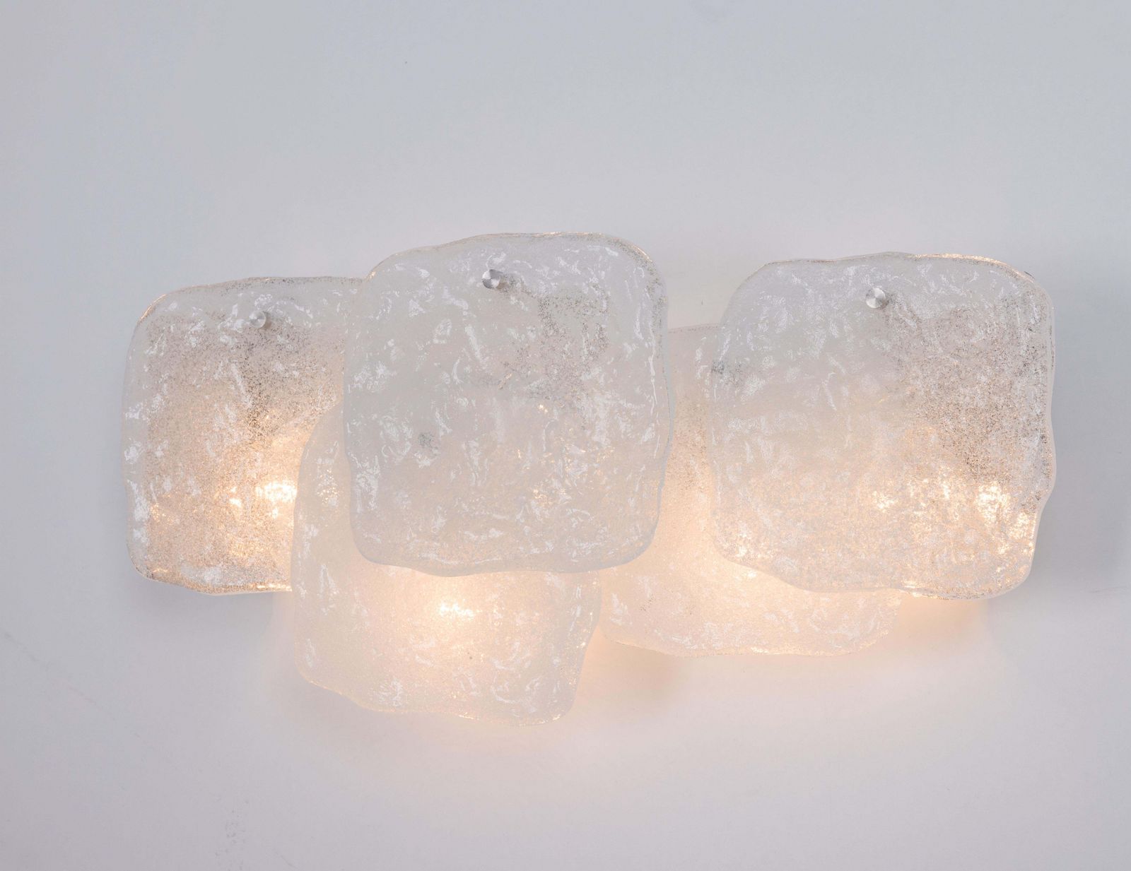 1 Of 3 Large Kalmar Wall Light Murano Glass By Kalmar, Austria, 1960s photo Lighting