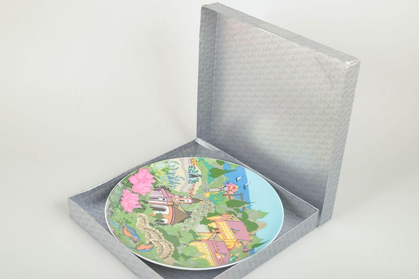 Bjørn Wiinblad, Rosenthal. Rare Porcelain Collector’s Plate With Colourful Motif photo buy