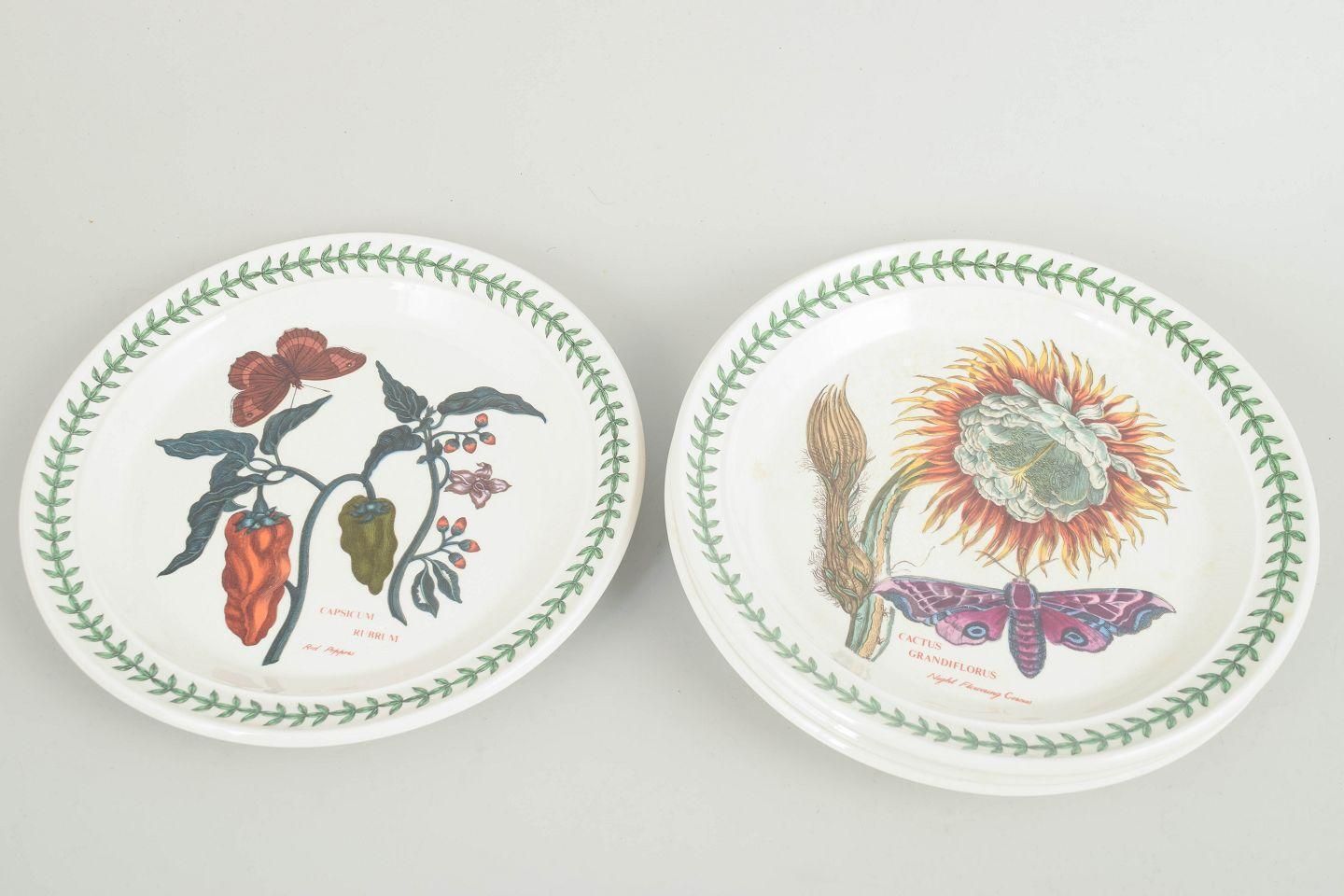Portmeirion England. Set Of 4 Faience Lunch Plates. "The Botanic Garden" Series photo furniture