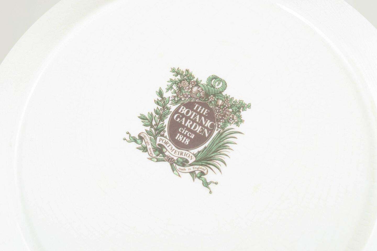 Portmeirion England. Set Of 4 Faience Lunch Plates. "The Botanic Garden" Series photo Home Decor