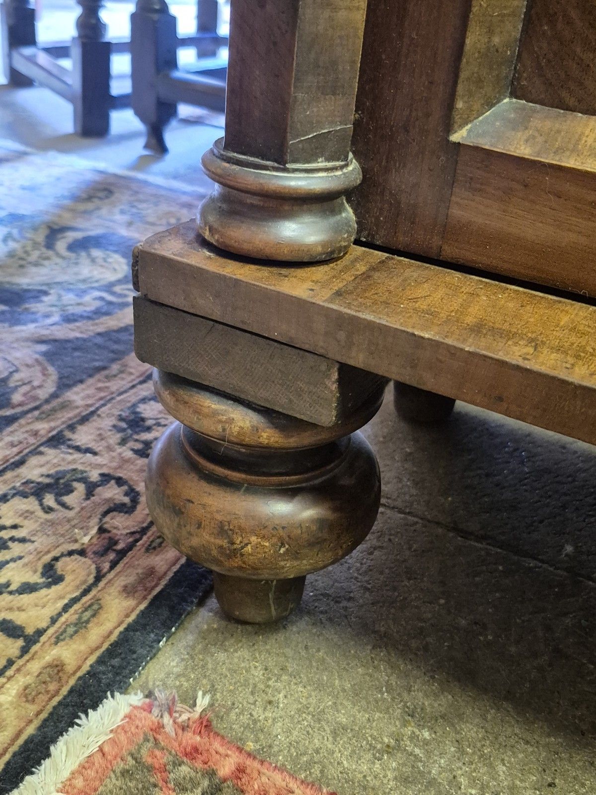 Victorian Flame Mahogany Cupboard photo vintage