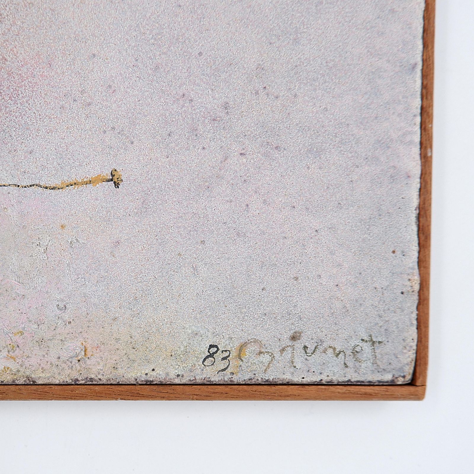 Pair Of Abstract Mixed Media   "Dans La Brume" & "Imagine"   Brunet Marie 1984 photo 823.0