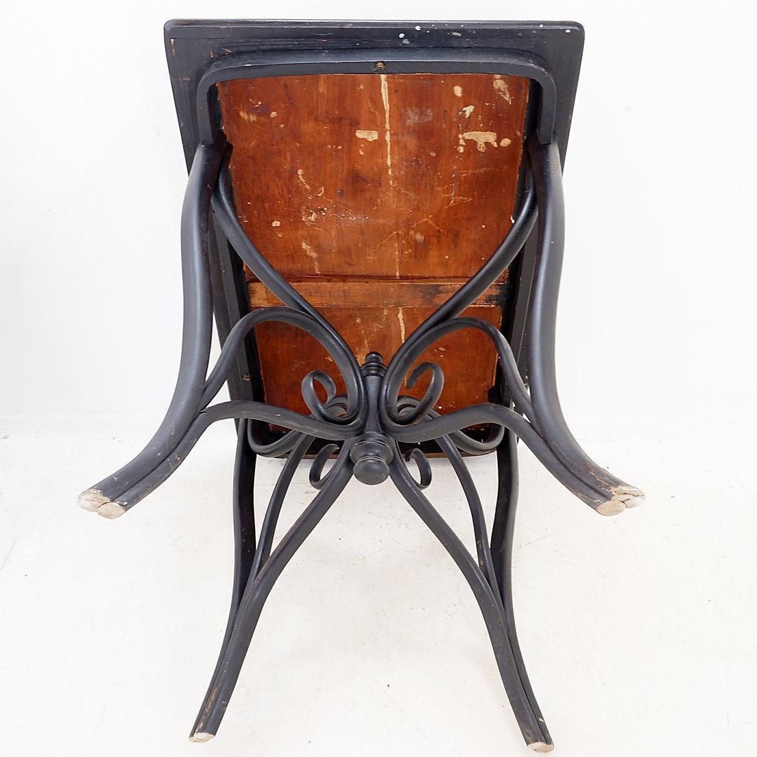 Art Nouveau Side Table/Console In Painted Wood, Circa 1900 photo vintage