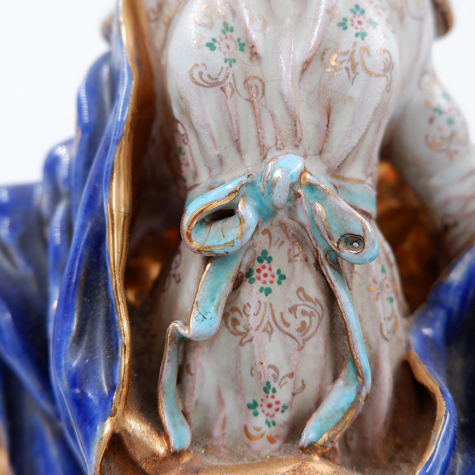 Polychrome Earthenware " Assumption Of Mary" By Eugenio Pattarino   1960s photo 982.0