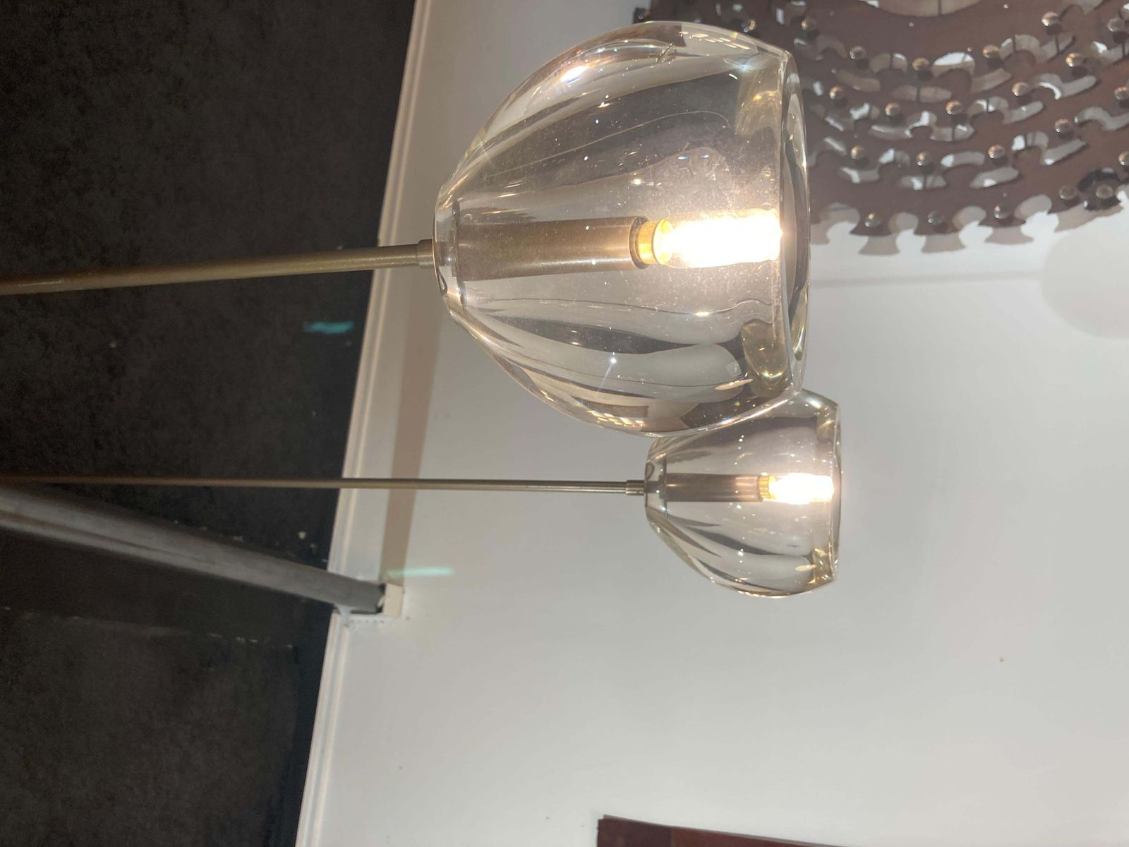 1980's Set Of Five Glass Ceiling Lights In Murano Glass photo buy