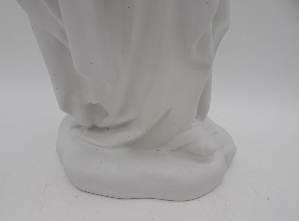 Vintage Medieval Lady Bisque Porcelain Figurine, 1970s photo 294.0