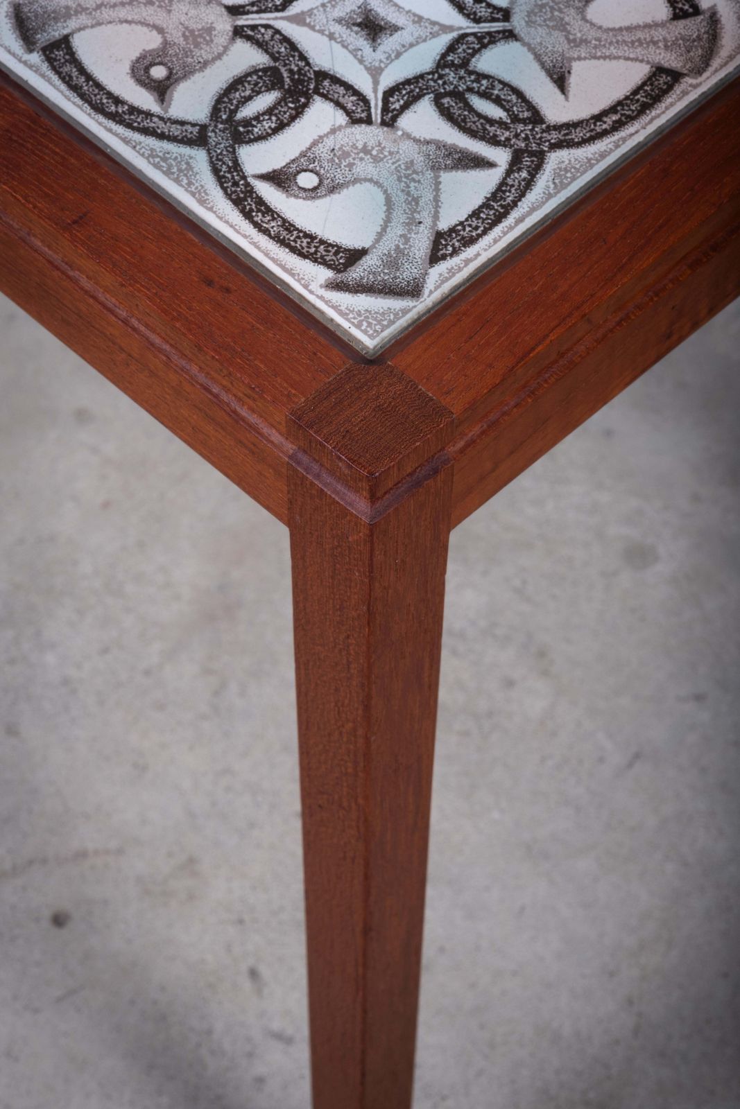 Danish Teak Coffee / Side Table With Tile Top, 1960s photo Furniture