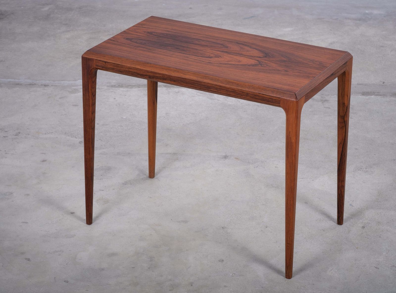 Rosewood Side Table By Johannes Andersen For Silkeborg Møbelfabrik, Denmark photo furniture