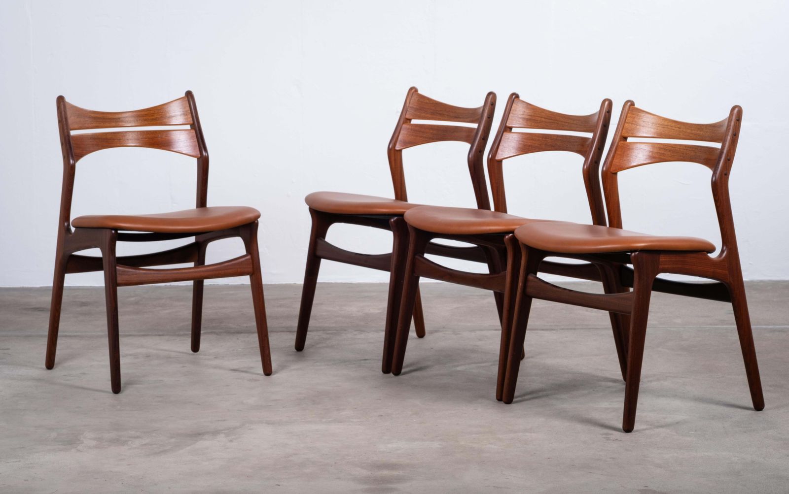 Set Of 4 Dining Chairs In Teak By Erik Buch. Denmark, 1960s photo furniture