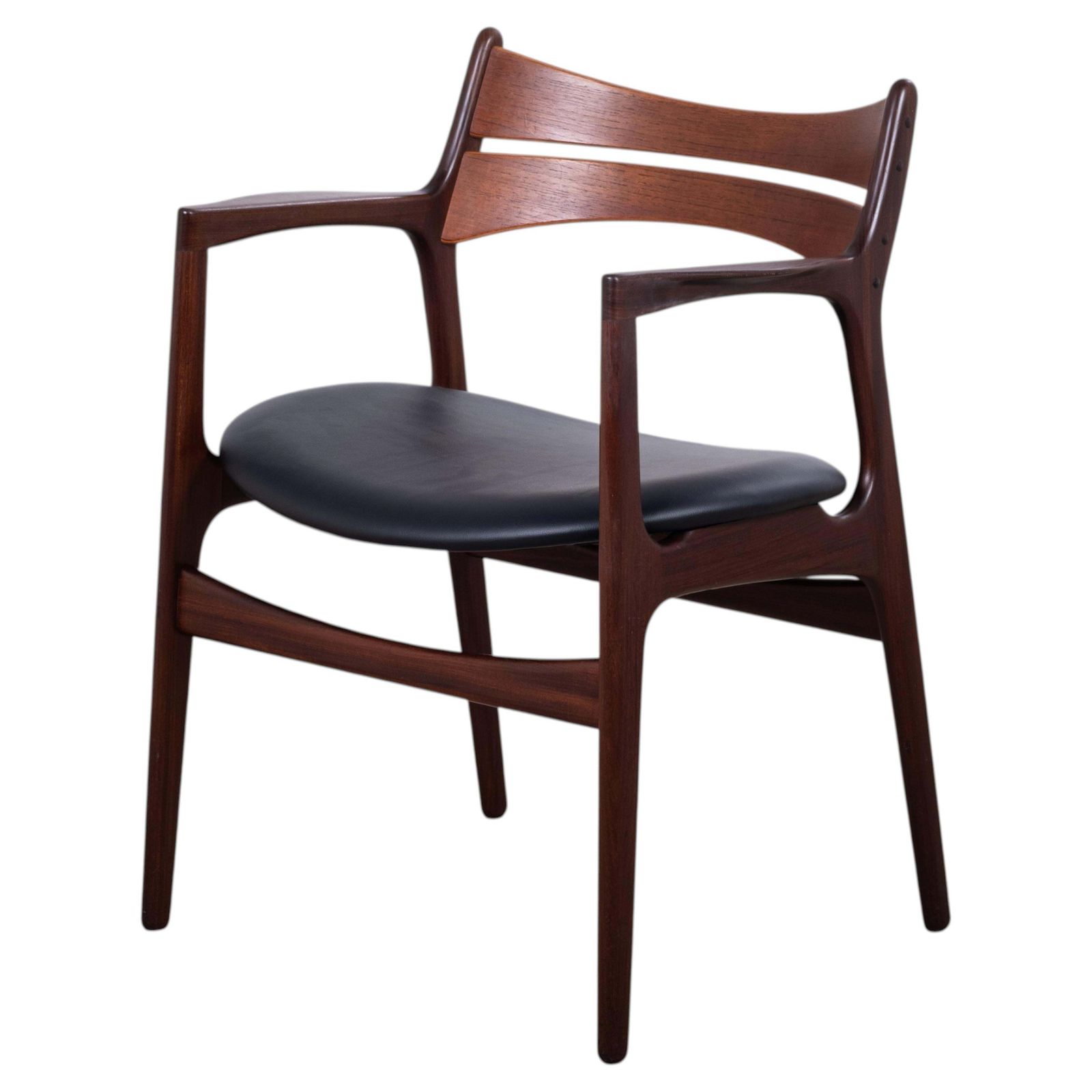 Fauteuil en teck par Erik Buch pour Christiansen Møbelfabrik, Danemark, années 1960
