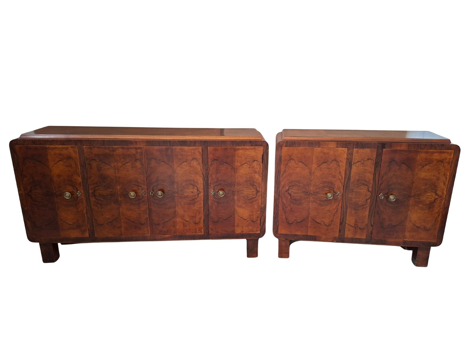Esclusiva Coppia Di Credenze Art Deco Anni '30 In Radica photo furniture