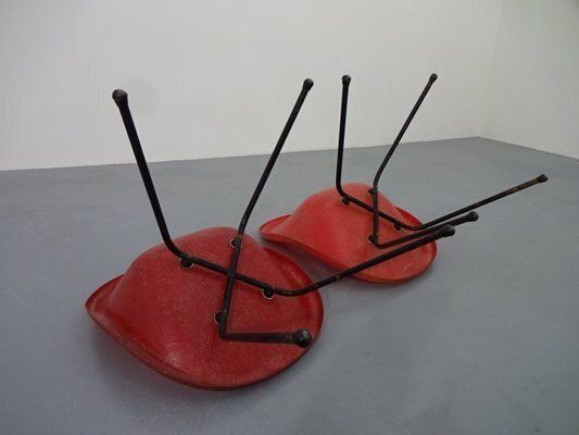 photo for sale French Fiberglass Side Chairs, 1960s, Set Of 2