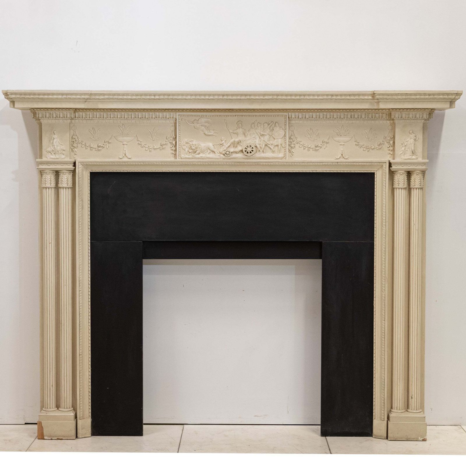 Ornate Neoclassical Style Wooden Surround With Capitals photo Home Fixtures