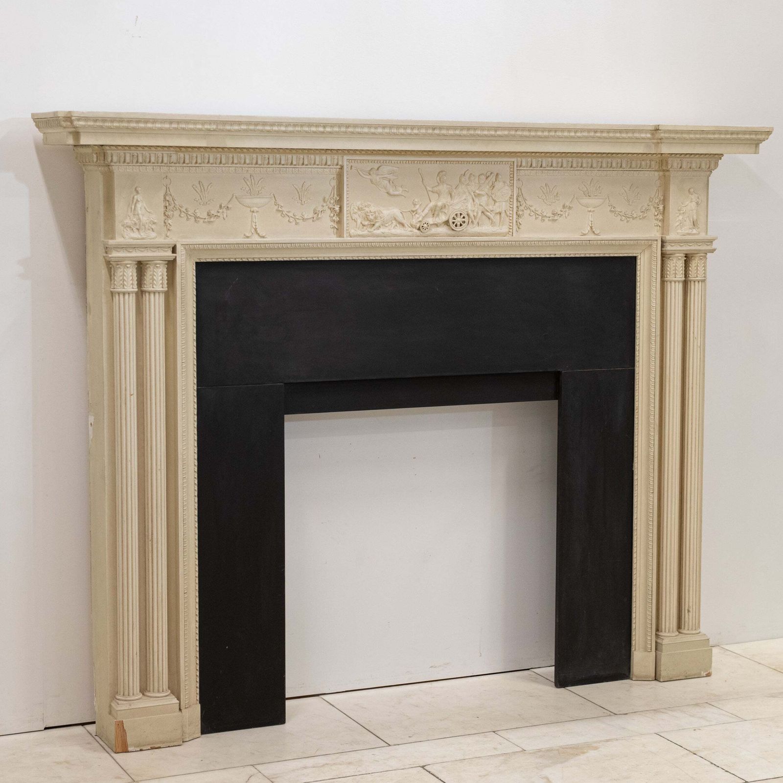 Ornate Neoclassical Style Wooden Surround With Capitals photo 3400.0