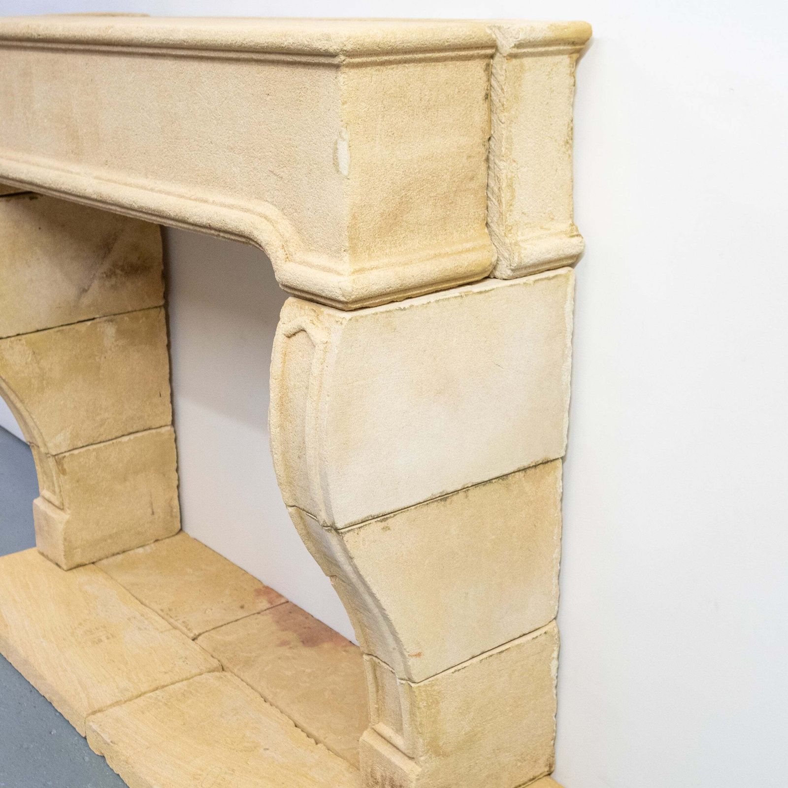 photo furniture Reclaimed French Provincial Architectural Stone Surround & Hearth