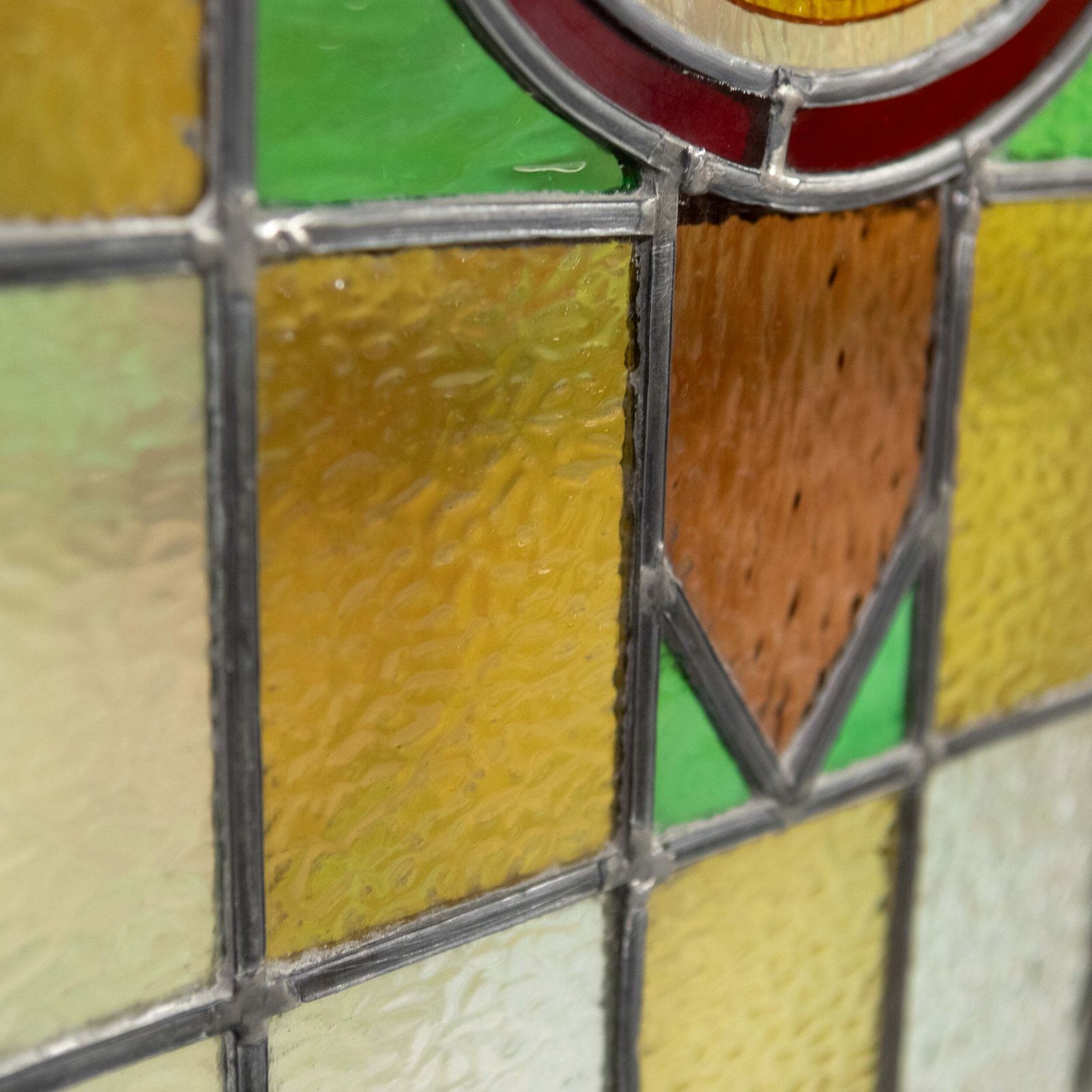 Antique Stained Glass Door   193.5cm X 80.5cm photo vintage