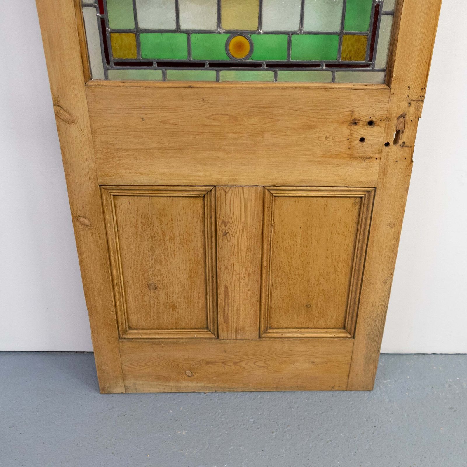 photo vintage Antique Stained Glass Door   193.5cm X 80.5cm