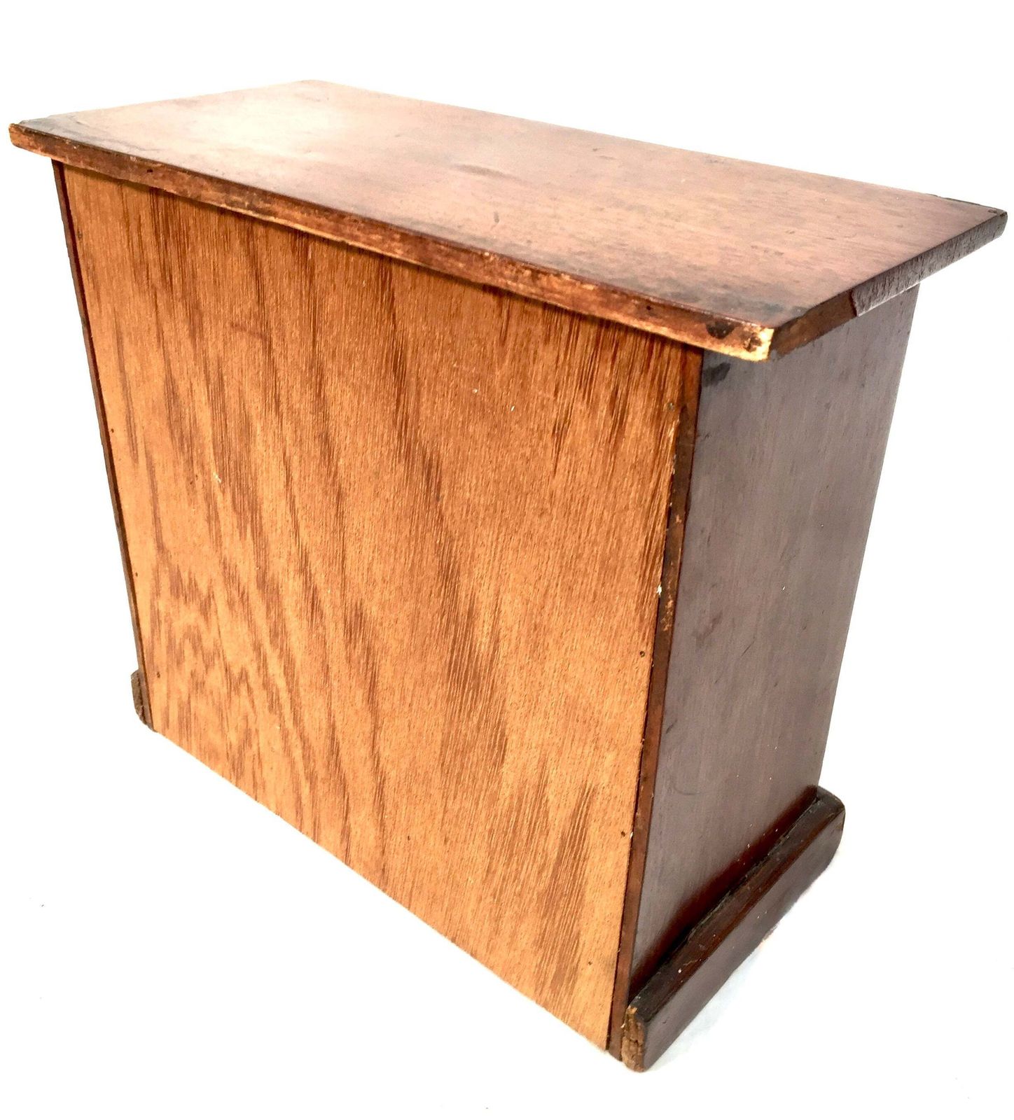Antique Tabletop Wooden Small Chest Of Collectors Drawers Storage Box C.1900 photo buy