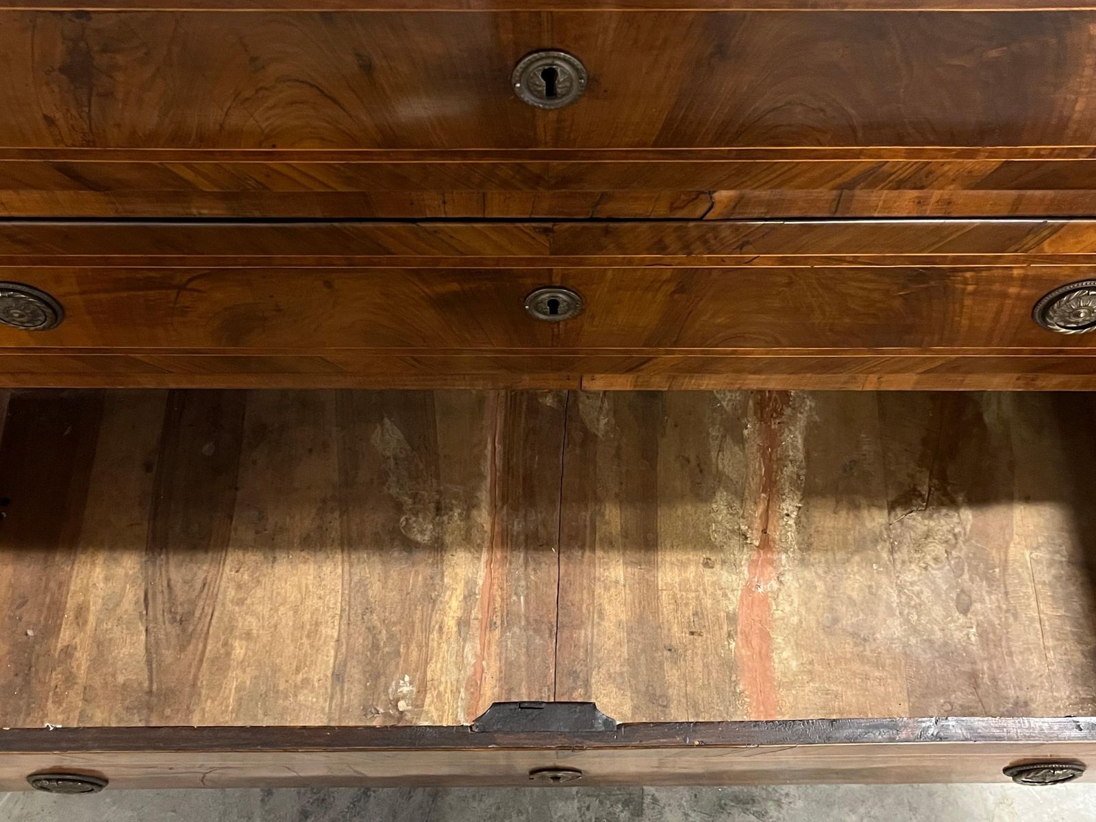 photo buy Italian Walnut Neoclassical Commode / Chest Of Drawers / Dresser