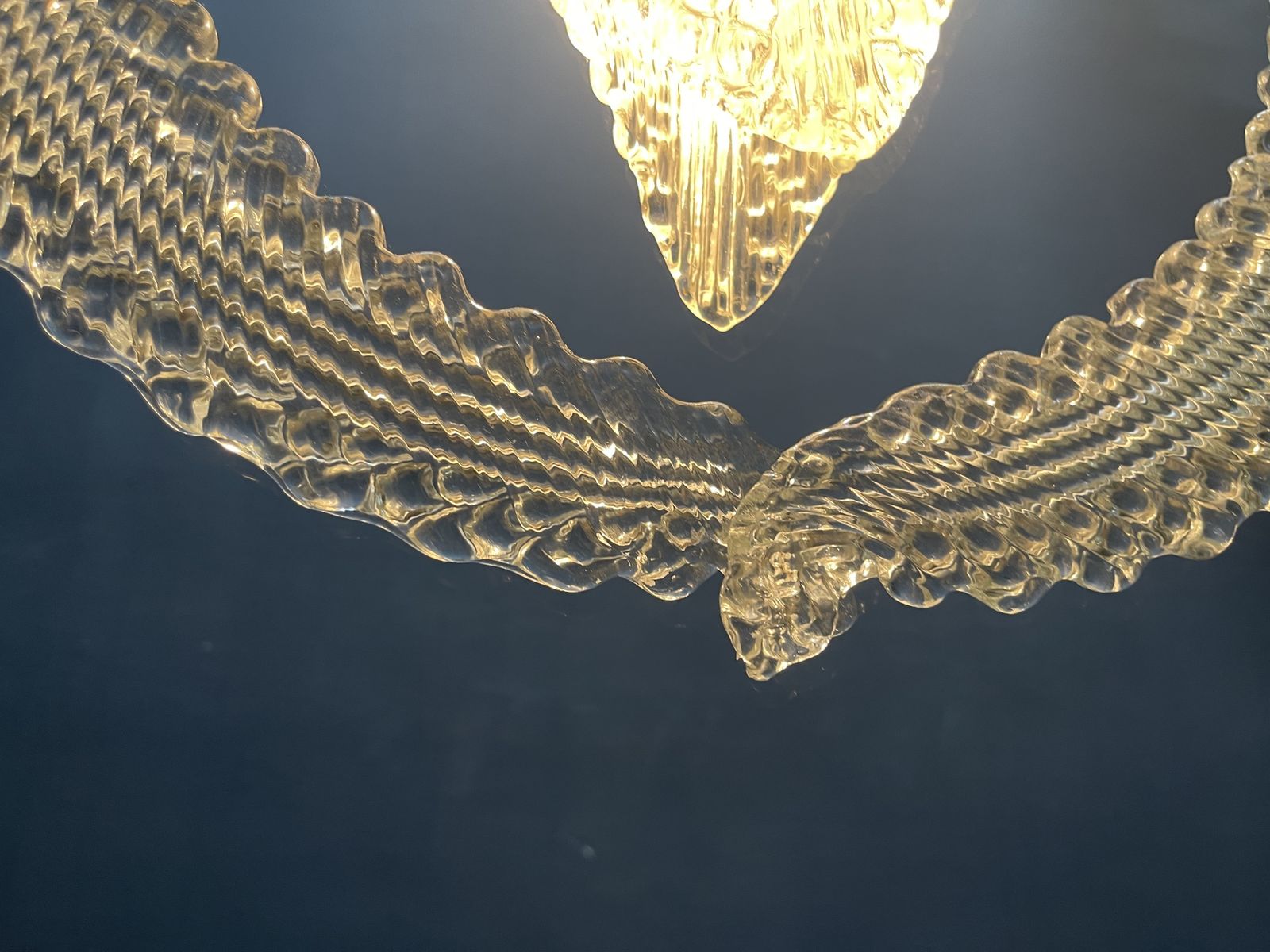 Murano Glass Pendant By Ercole Barovier, Italy, 1950s photo vinterior