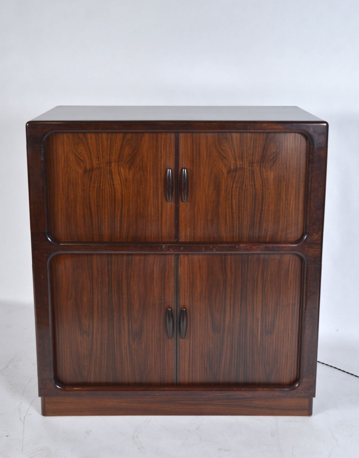 Midcentury Danish Drinks Cabinet Bar Tambour By Dyrlund 1970s photo furniture