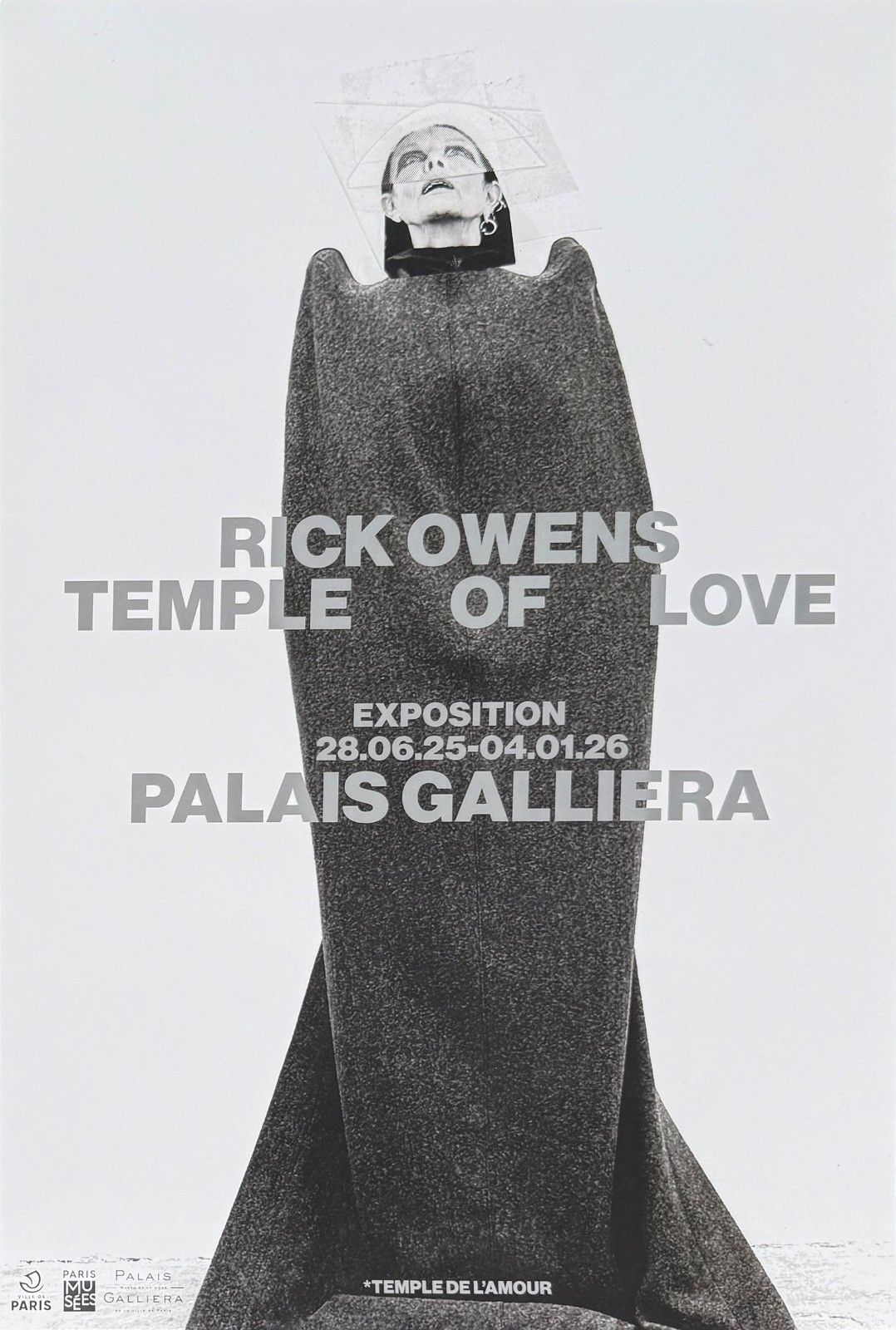 Rick Owens Official Exhibition Poster Temple Of Love Palais Galliéra Paris 25