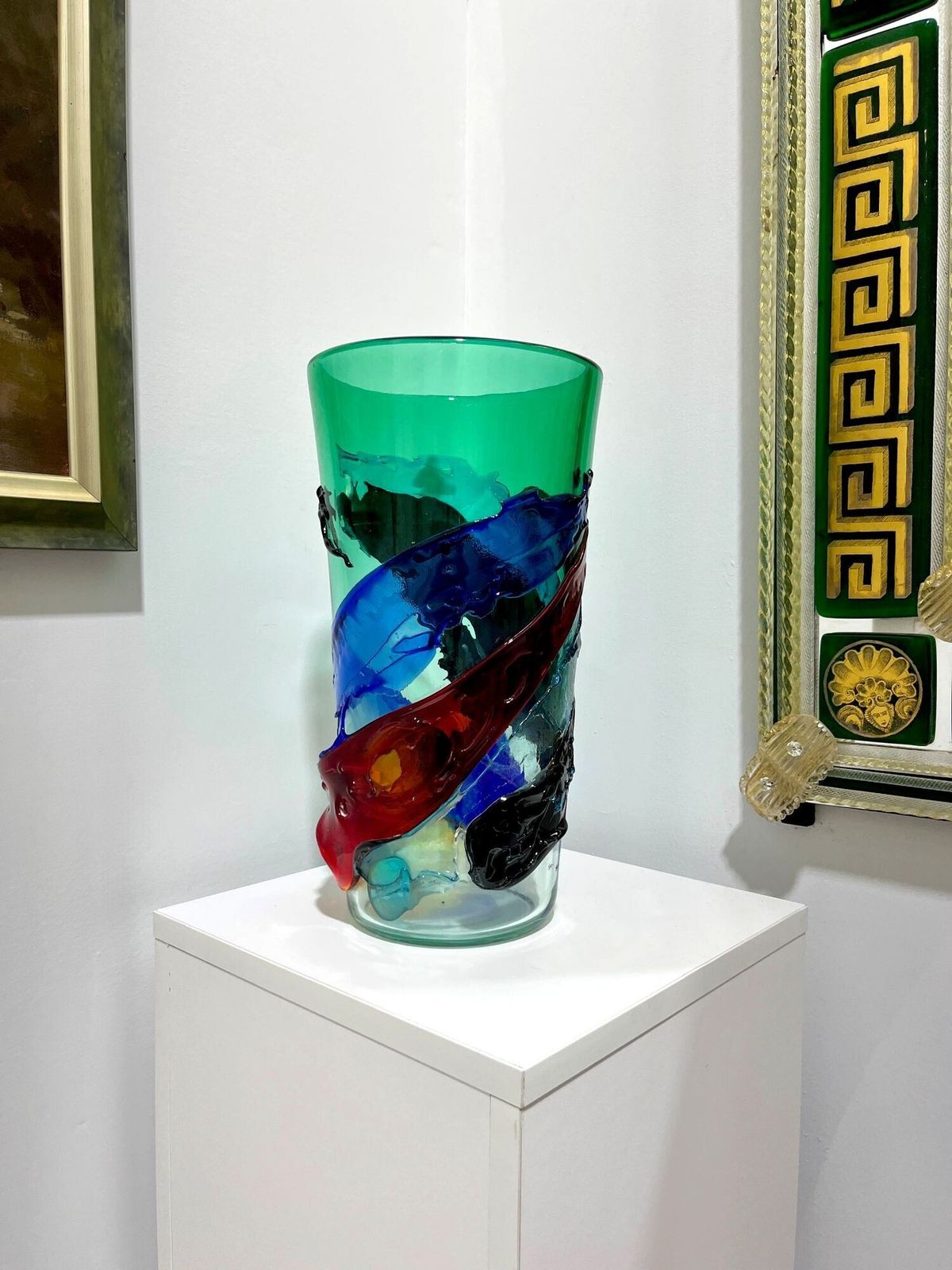 Fratelli Toso Vintage Murano Glass Vase photo furniture